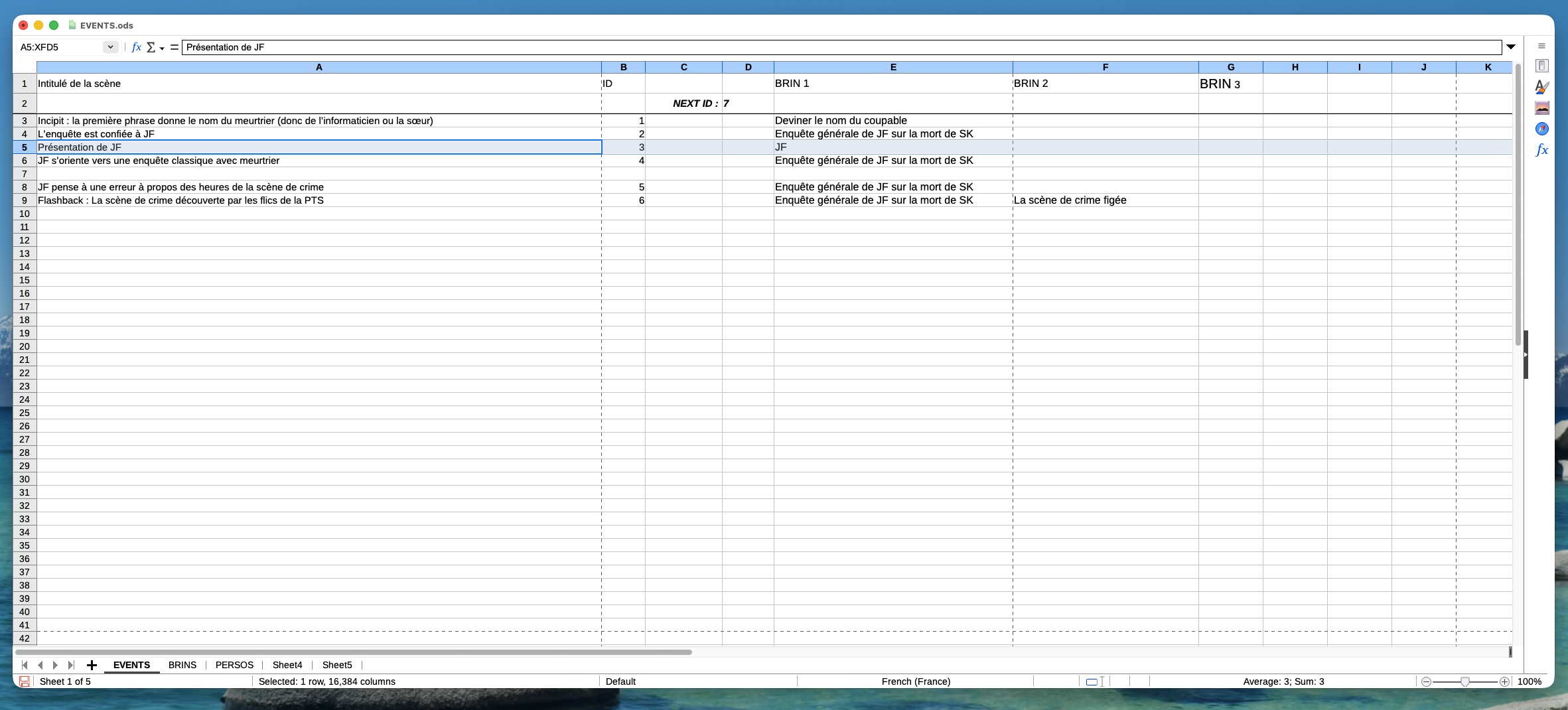 Gérez son séquencier avec LibreOffice Calc